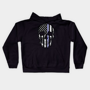 Emergency Medical Services Thin Line Flag Kids Hoodie